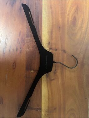 Alexander McQueen Black Velvet Logo Hanger